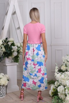 Платье розовое летнее с карманами Wisell(фото5)