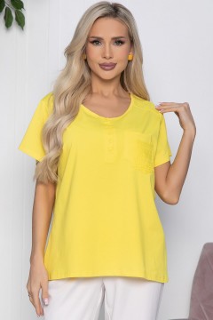 Блузка трикотажная жёлтого цвета Lady Taiga