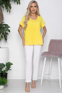 Блузка трикотажная жёлтого цвета Lady Taiga(фото2)
