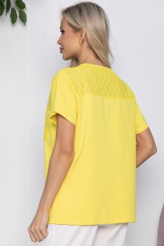 Блузка трикотажная жёлтого цвета Lady Taiga(фото4)