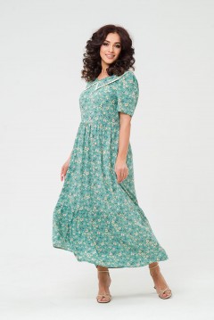 Платье летнее длинное с цветочным принтом Serenada(фото4)