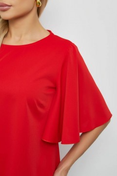 Блузка красная с объёмными рукавами Jetty(фото3)