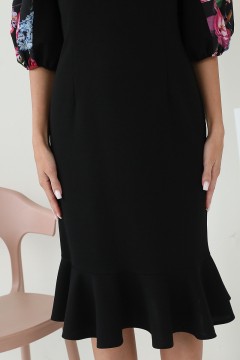 Платье трикотажное чёрного цвета Wisell(фото4)