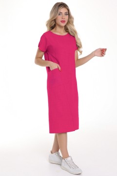 Платье летнее цвета фуксия с карманом Diolche(фото2)