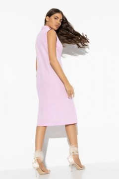 Платье-жилет льняное розового цвета Charutti(фото5)