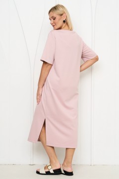 Платье длинное розовое с принтом Intikoma(фото3)