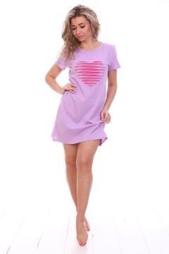 Сорочка трикотажная светло-фиолетового цвета 49193 Натали(фото2)