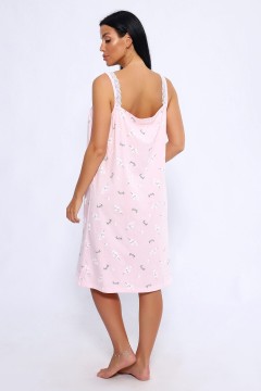 Сорочка трикотажная розовая с принтом 49830 Натали(фото3)
