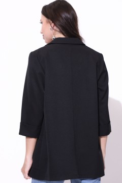 Пиджак чёрный с карманами Elza(фото3)