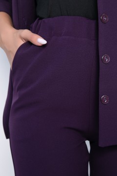 Костюм фиолетового цвета с жакетом и брюками Lady Taiga(фото3)