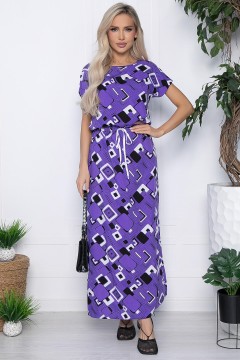 Платье длинное фиолетовое с разрезами LT collection(фото2)
