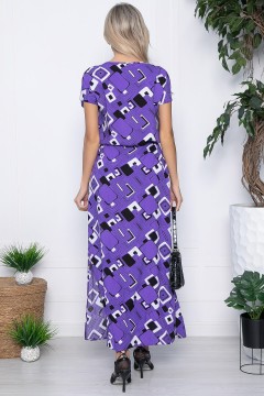 Платье длинное фиолетовое с разрезами LT collection(фото4)