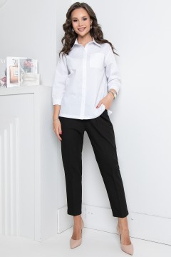 Рубашка белая с накладным карманом Diolche(фото2)