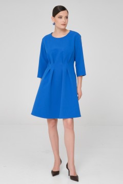 Платье короткое синее с карманами Priz(фото2)