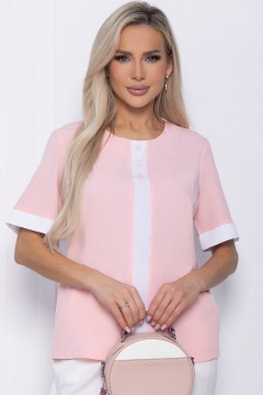 Блуза розовая с короткими рукавами LT collection