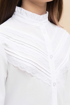 Блуза белого цвета для девочки GWCJ7137 Pelican(фото5)