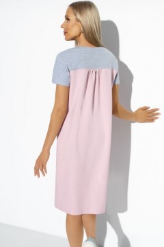 Платье розового цвета с акцентной зоной плеч Charutti(фото4)