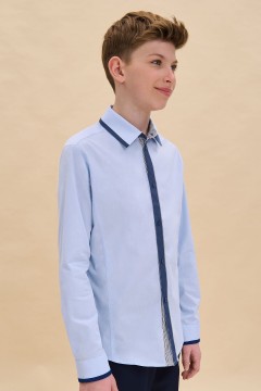 Рубашка голубого цвета для мальчика BWCJ7087 Pelican(фото3)