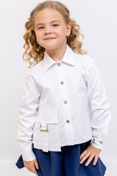 Блуза белого цвета для девочки 039 ш24 Batik