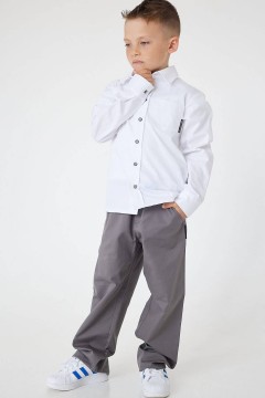 Рубашка белого цвета для мальчика 023 ш24