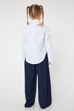 Блуза белого цвета для девочки 006 ш24 Batik(фото2)