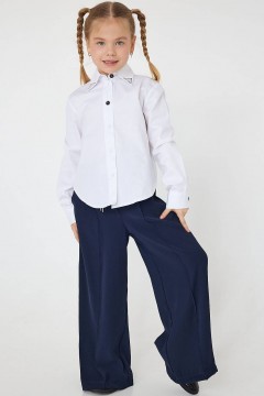 Блуза белого цвета для девочки 006 ш24 Batik