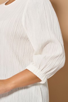 Блузка белая с рукавом три четверти Dora(фото3)