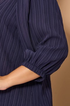 Блузка тёмно-синяя с рукавом три четверти Dora(фото3)