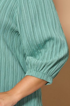 Блузка свободная цвета шалфей с рукавом три четверти Dora(фото3)