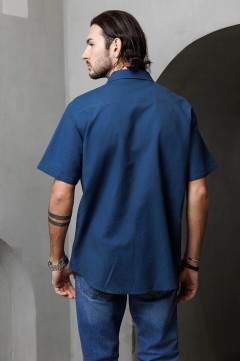 Классическая мужская рубашка с коротким рукавом 141004 54 размера F5 men(фото3)
