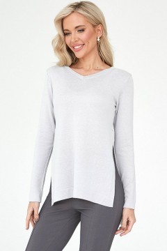 Джемпер серый в спортивном стиле Happychoice