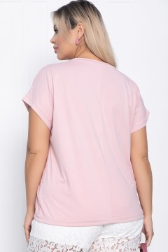 Блузка розовая хлопковая LT collection(фото4)