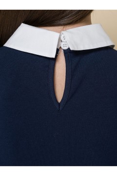 Блуза тёмно-синего цвета для девочки GFTP7161 Pelican(фото7)