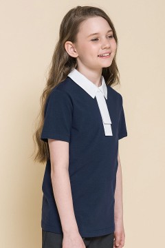 Блуза тёмно-синего цвета для девочки GFTP7161 Pelican(фото3)