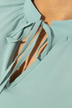 Блузка мятного цвета с завязками Charutti(фото2)