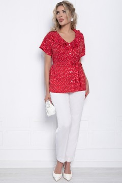 Блуза красная с оборками LT collection(фото2)