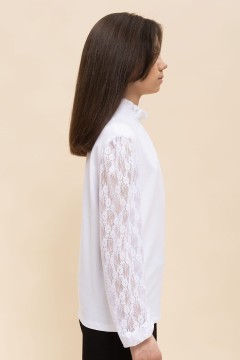 Блуза с кружевными рукавами для девочки GFJS7190 Pelican(фото3)