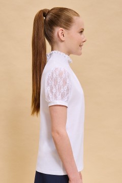 Блуза с коротким рукавом для девочки GFTS7190 Pelican(фото3)