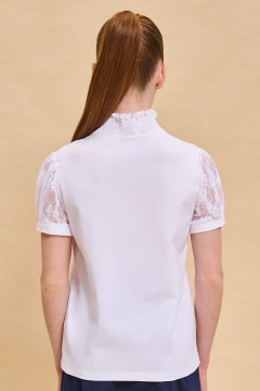 Блуза с коротким рукавом для девочки GFTS7190 Pelican(фото4)