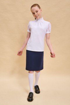 Блуза с коротким рукавом для девочки GFTS7190 Pelican(фото2)