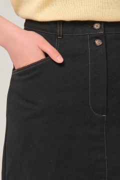 Юбка джинсовая чёрная Priz(фото4)