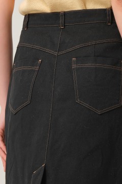 Юбка джинсовая чёрная Priz(фото5)
