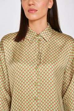 Блуза цвета лайм с длинным рукавом Priz(фото3)