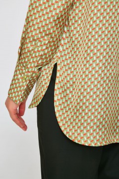 Блуза цвета лайм с длинным рукавом Priz(фото4)