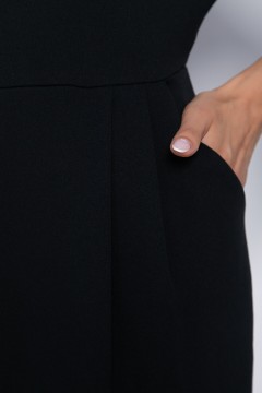 Платье миди чёрное с карманами LT collection(фото3)