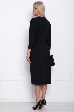 Платье миди чёрное с карманами LT collection(фото4)