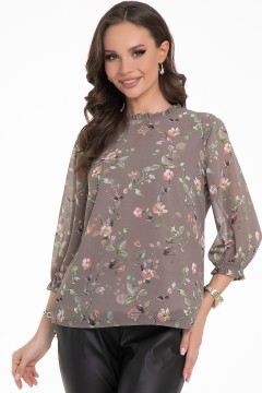 Блузка шифоновая с цветочным принтом Diolche(фото2)