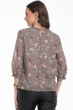 Блузка шифоновая с цветочным принтом Diolche(фото3)
