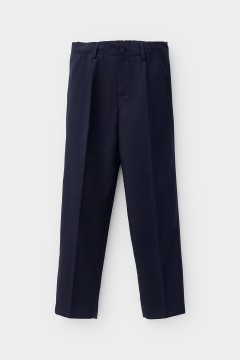 Брюки тёмно-синего цвета для мальчика ТК 46142/темно-синий брюки Crockid(фото5)