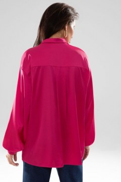 Блузка шёлковая с английским воротником в розовом цвете Charutti(фото3)
